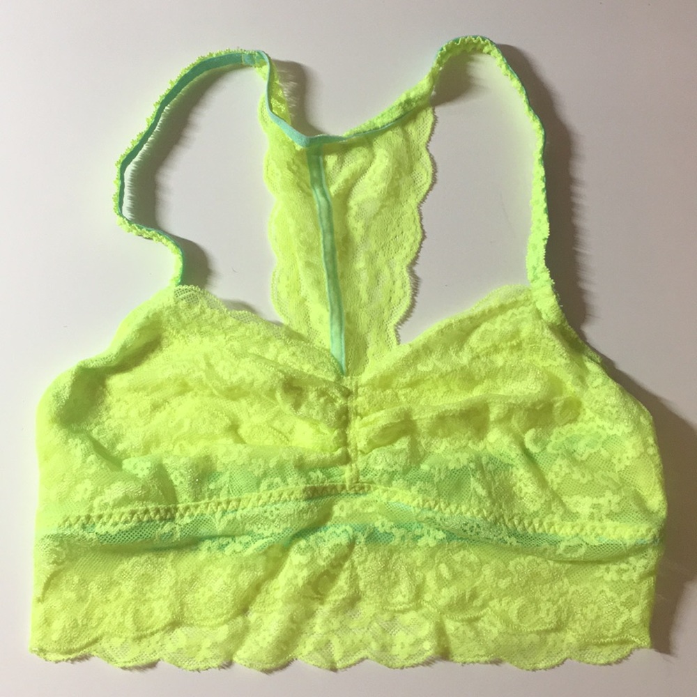 Neon Yellow Victoria's Secret PINK bralette